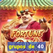 grupos de 40 dezenas da quina